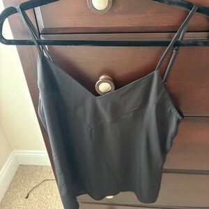 Size Small Black Veronica M V Neck Tank Top